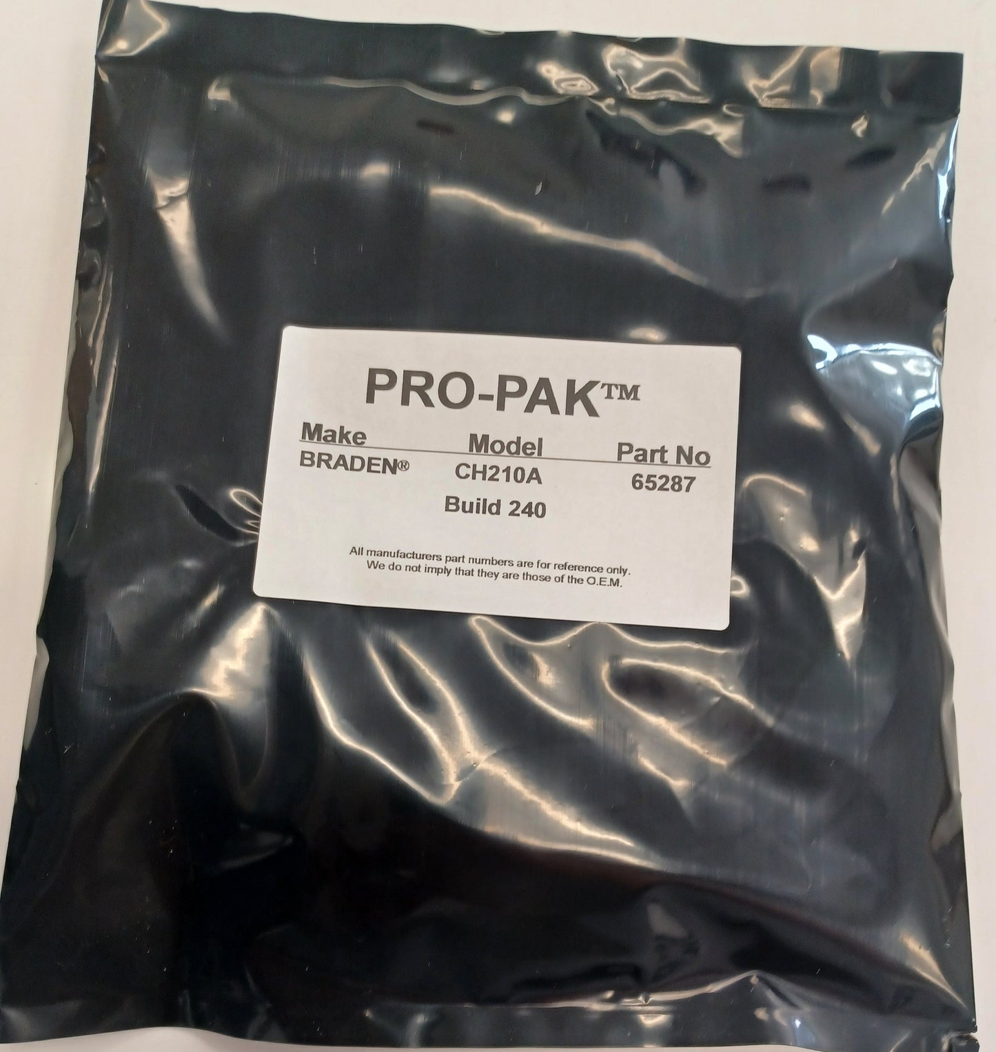 BRADEN® MODEL CH210A Seal Kit Number 65287