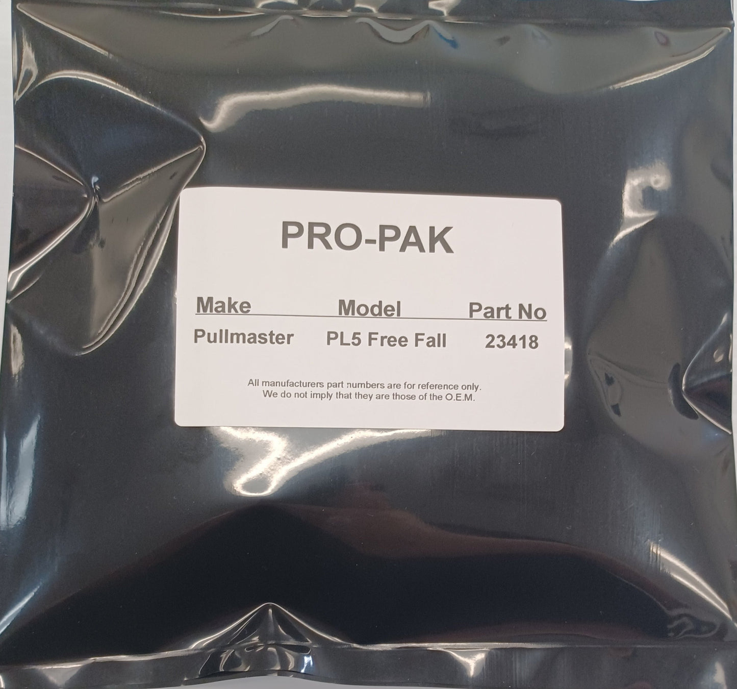 PULL MASTER® Model PL5 Free Fall Seal Kit Number 23418
