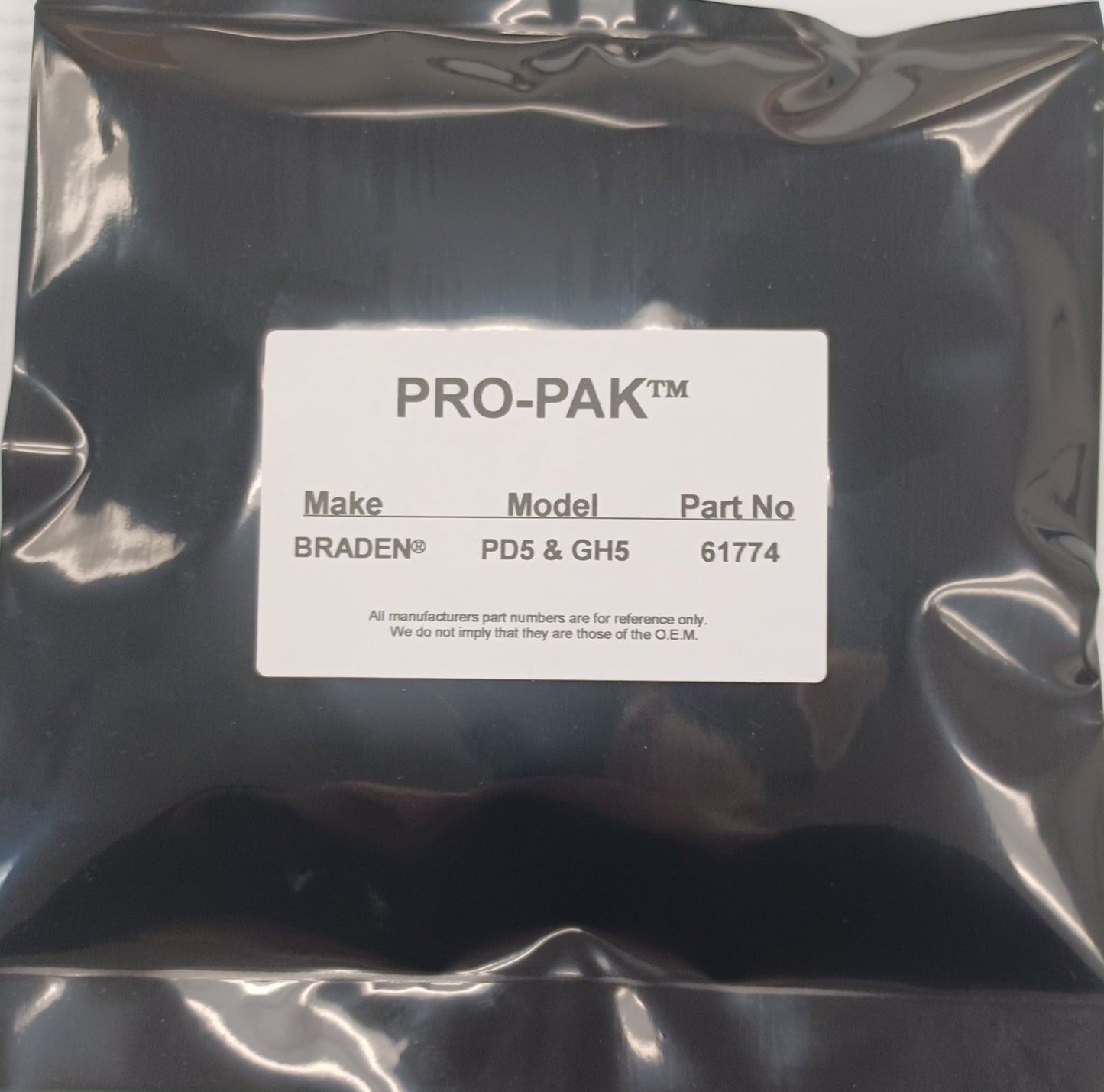 BRADEN® Model PD5, GH5, BG6A&B Seal Kit Number 61774