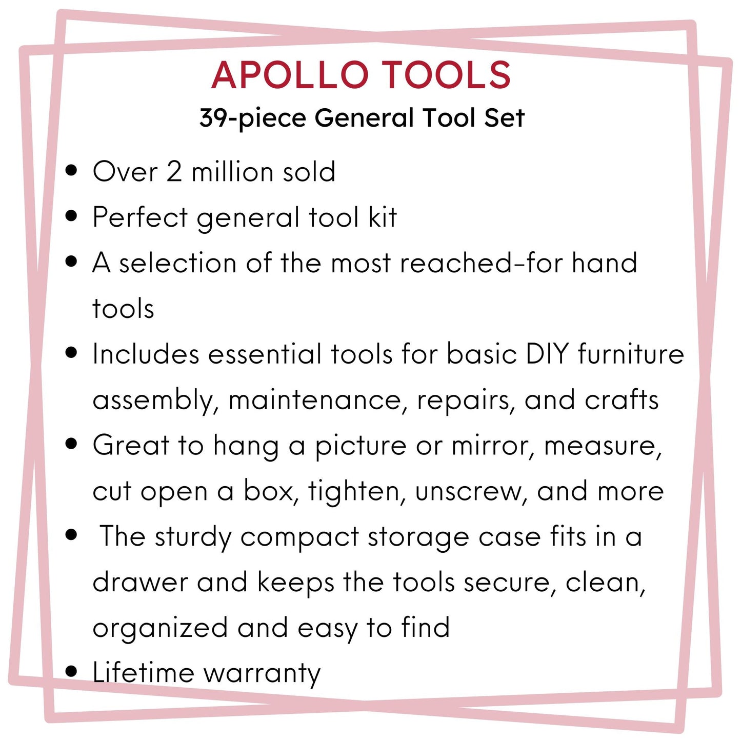 39 Piece General Tool Set - DT9706