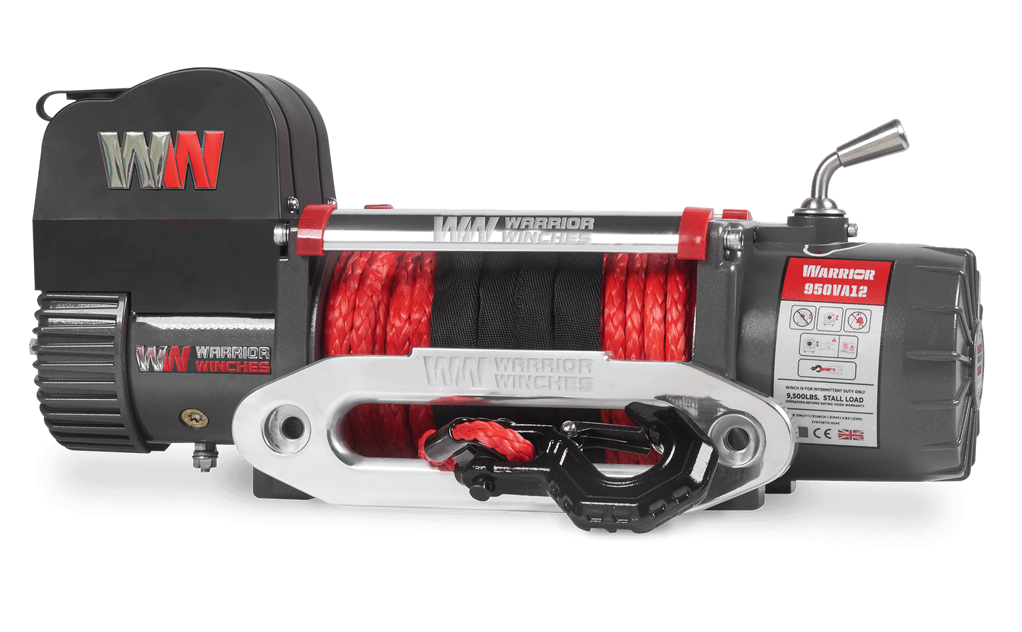 Samurai 10,000lb 12v Electric Winch - Synthetic Rope