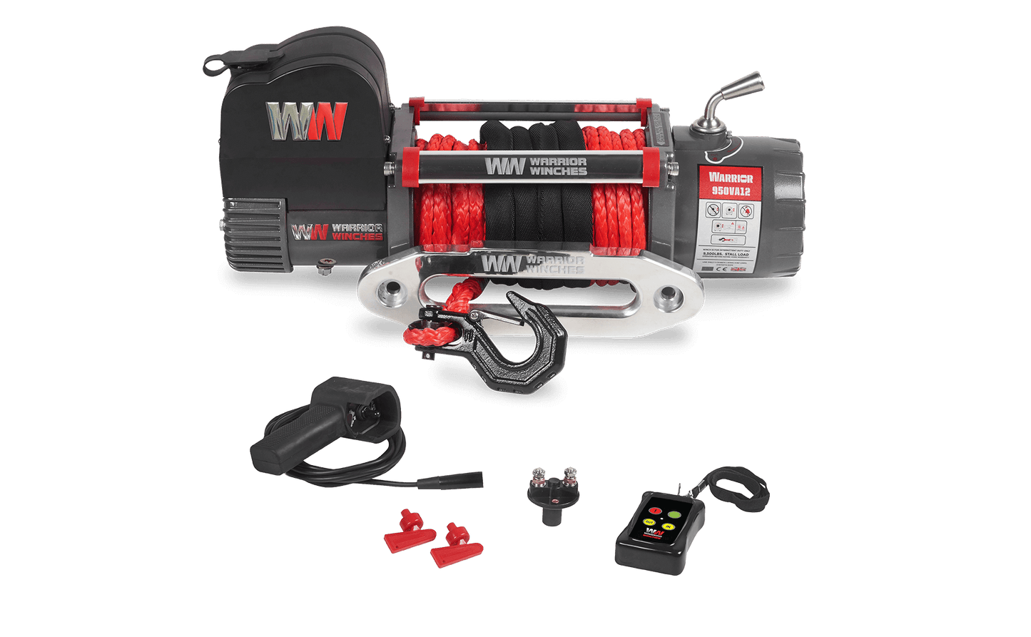 Samurai 10,000lb 12v Electric Winch - Synthetic Rope
