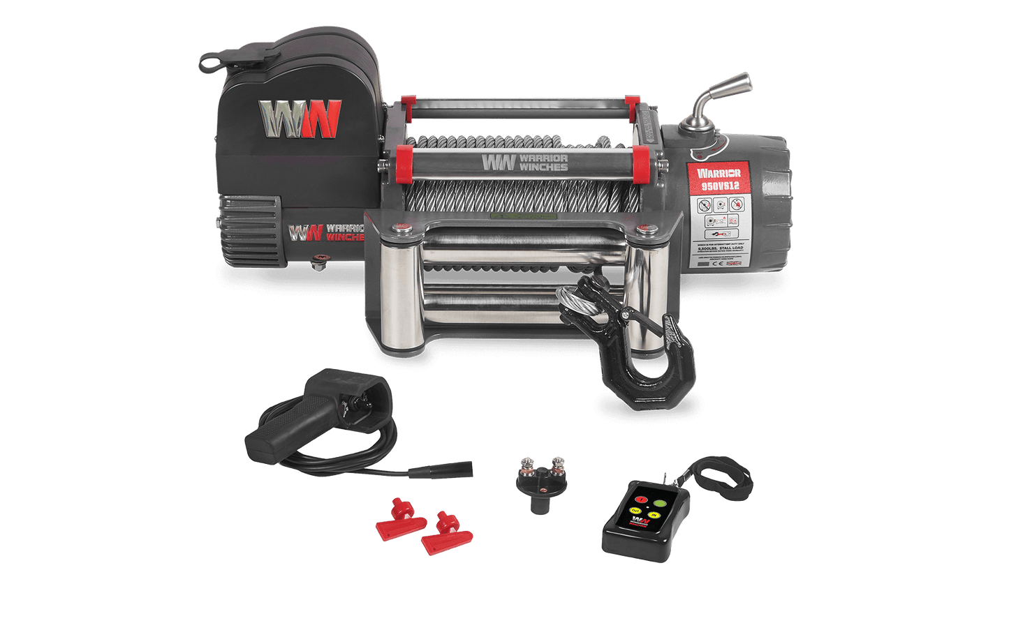 Samurai 10,000lb 12v Electric Winch - Steel Rope