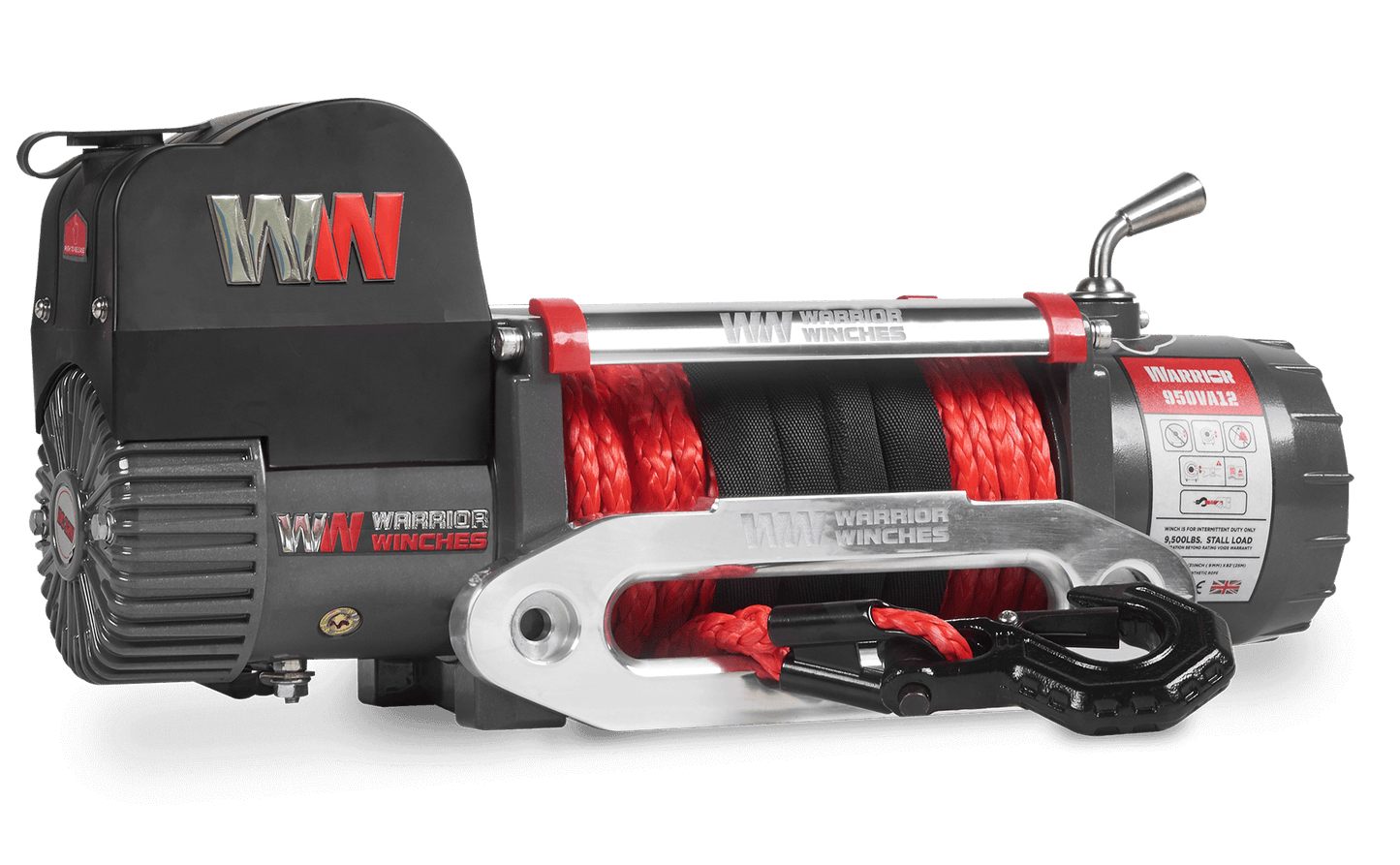 Samurai 12,500lb 12v Electric Winch - Synthetic Rope
