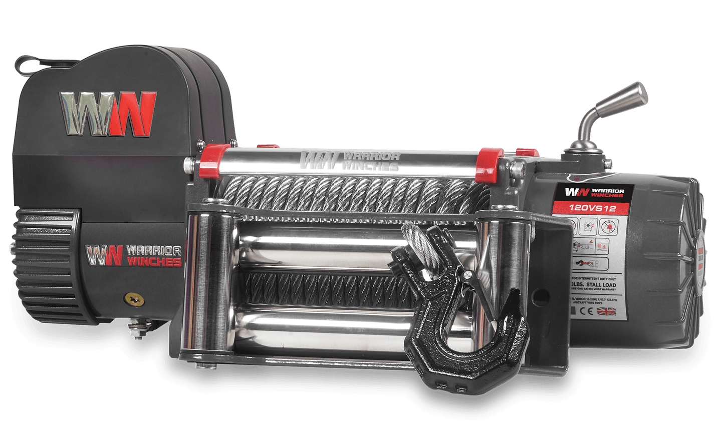 Samurai 12,500lb 12v Electric Winch - Steel Rope