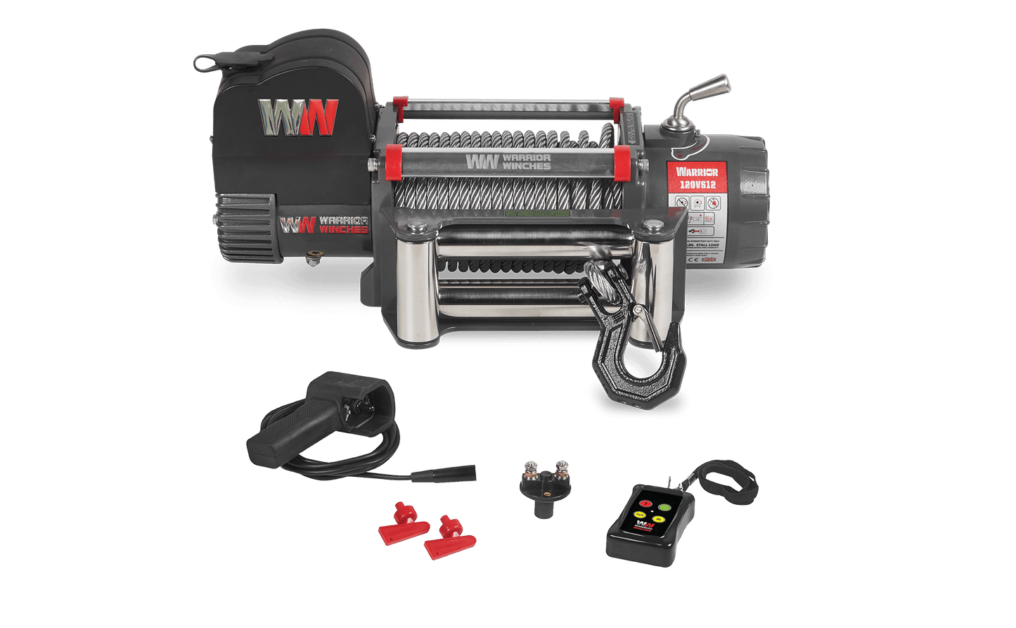 Samurai 12,500lb 12v Electric Winch - Steel Rope