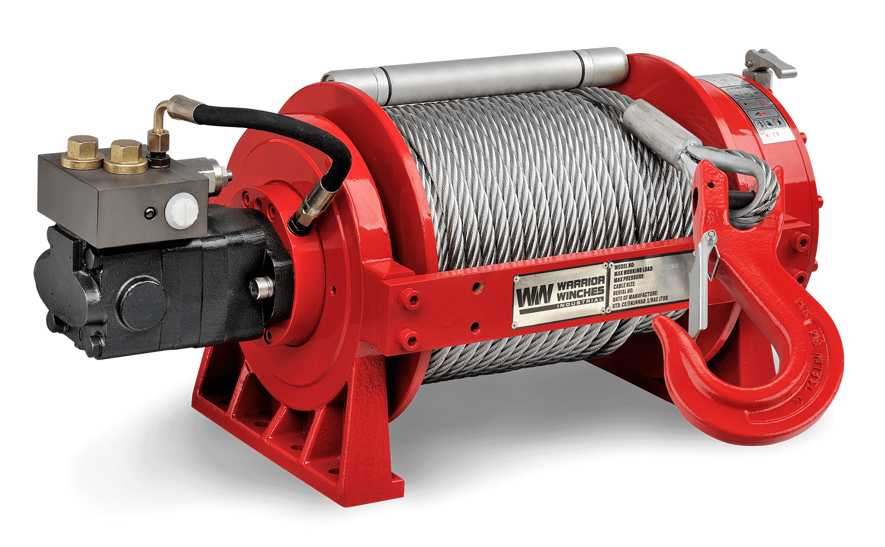 YP9 20,000lb (9 Ton) Skid Steer Hydraulic Winch - Steel Rope – Winch ...