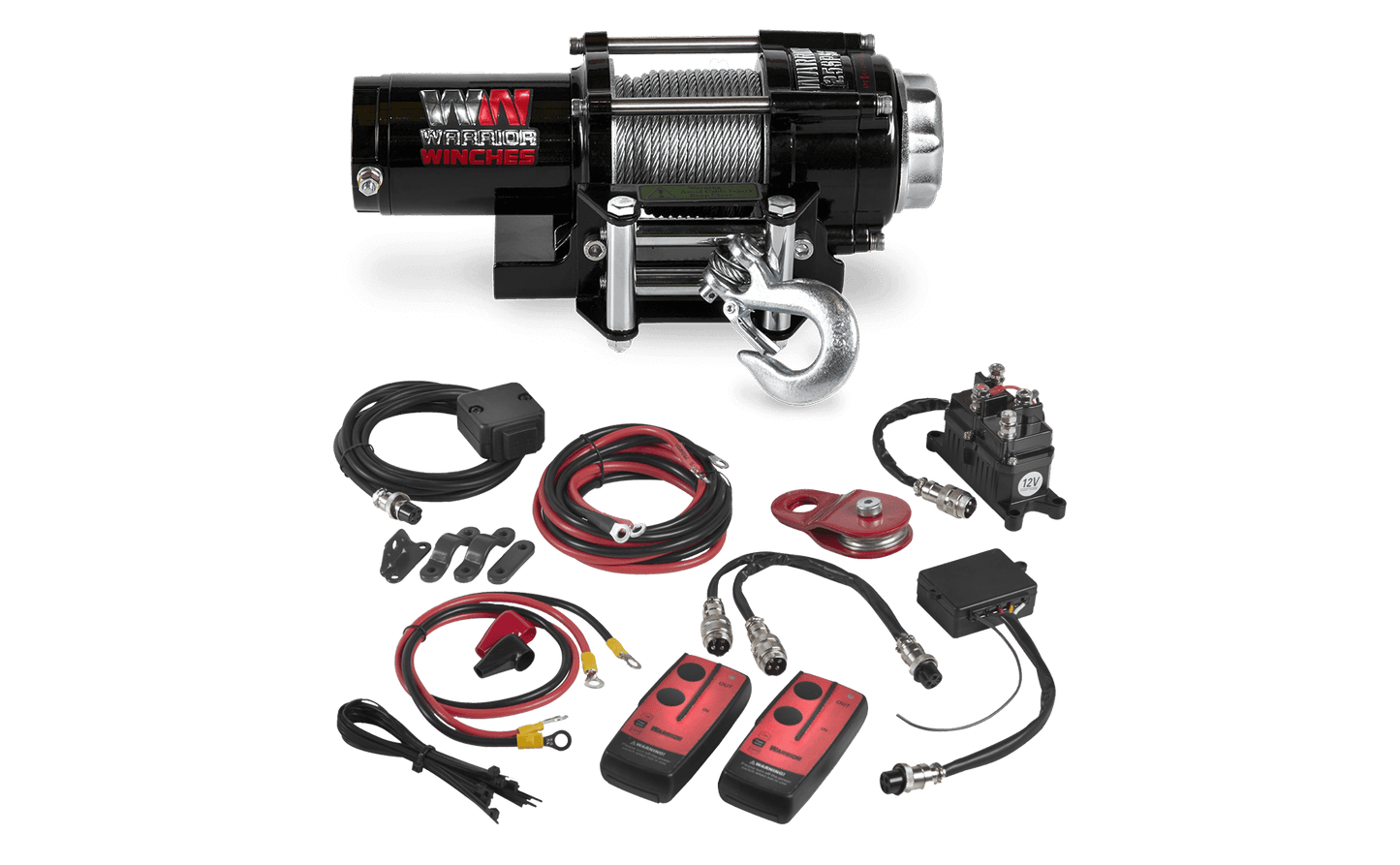 Ninja 2,500lb 12v Electric Winch - Steel Rope