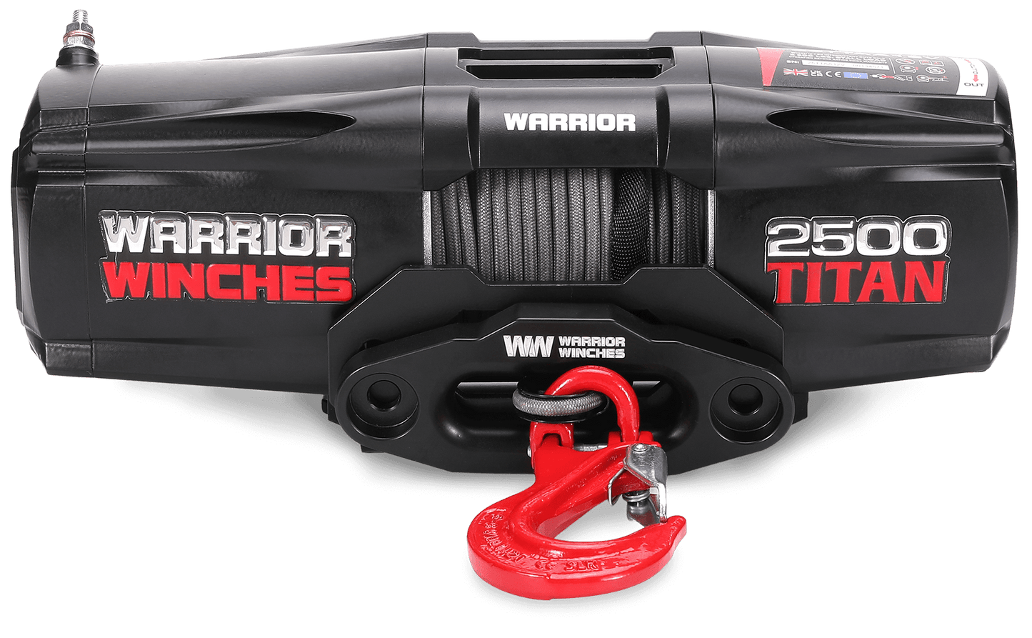 Titan 2,500lb 12v Electric Winch - Synthetic Rope