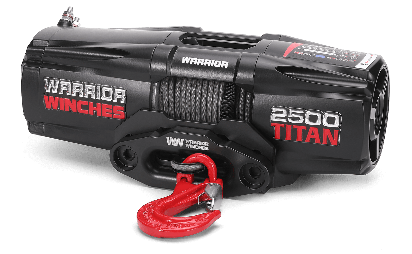 Titan 2,500lb 12v Electric Winch - Synthetic Rope