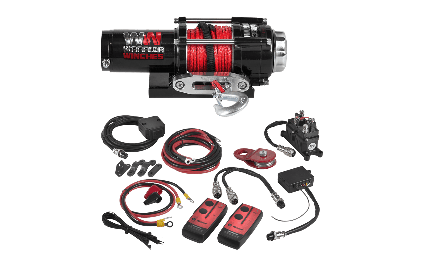 Ninja 3,500lb 12v Electric Winch - Synthetic Rope