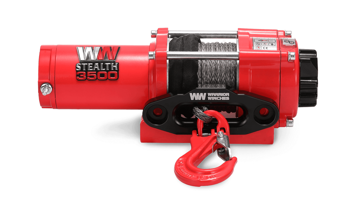 Stealth 3,500lb 12v Electric Winch - Synthetic Rope