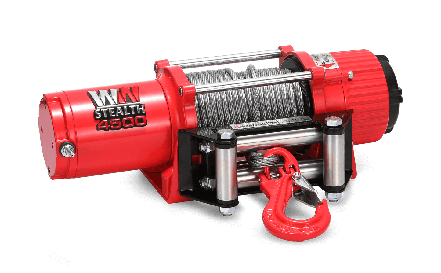 Stealth 4,500lb 12v Electric Winch - Steel Rope