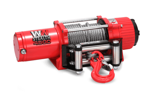 Stealth 4,500lb 12v Electric Winch - Steel Rope