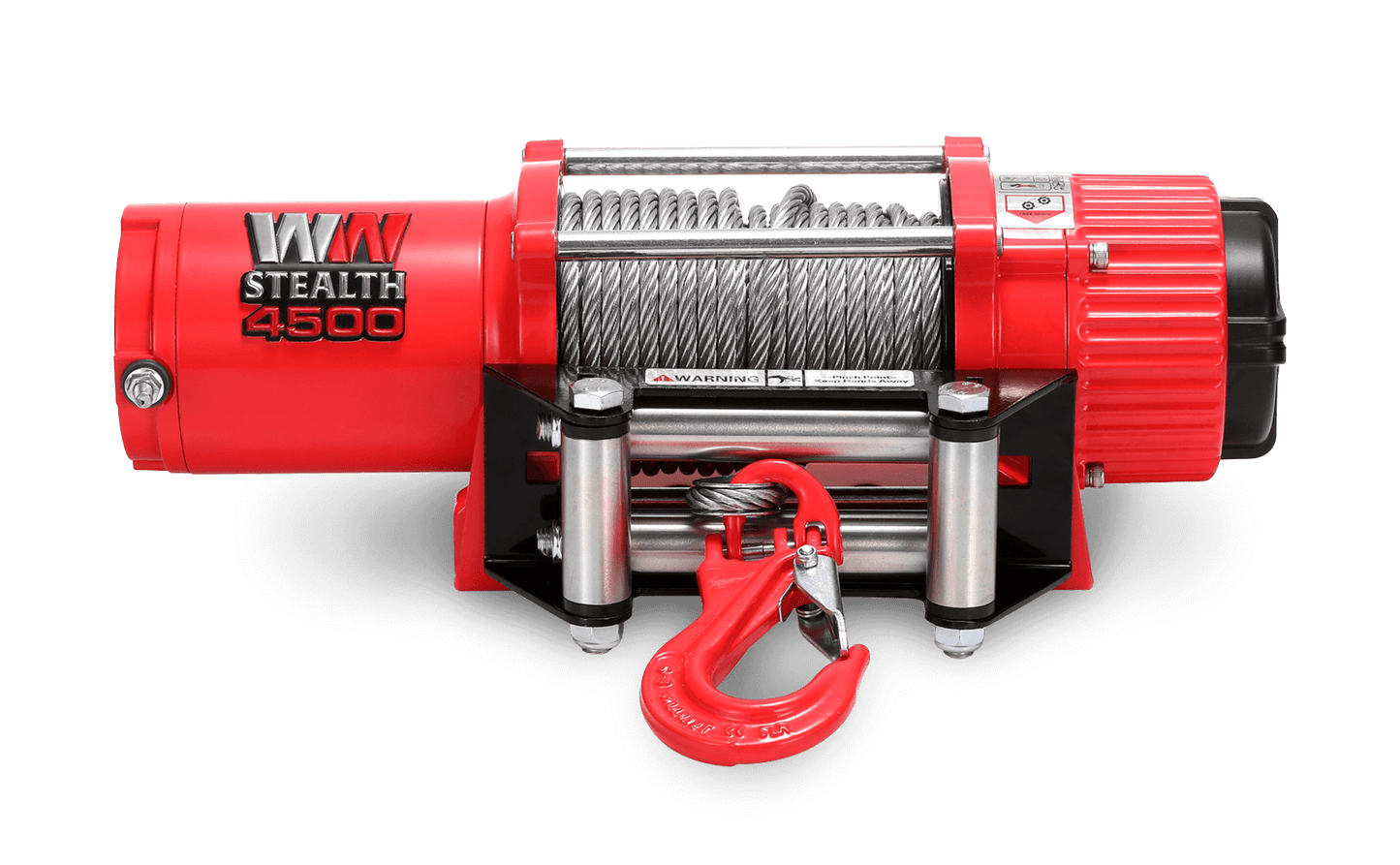 Stealth 4,500lb 12v Electric Winch - Steel Rope