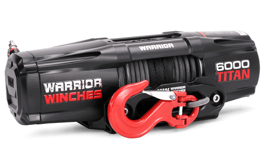 Titan 6,000lb 12v Electric Winch - Synthetic Rope