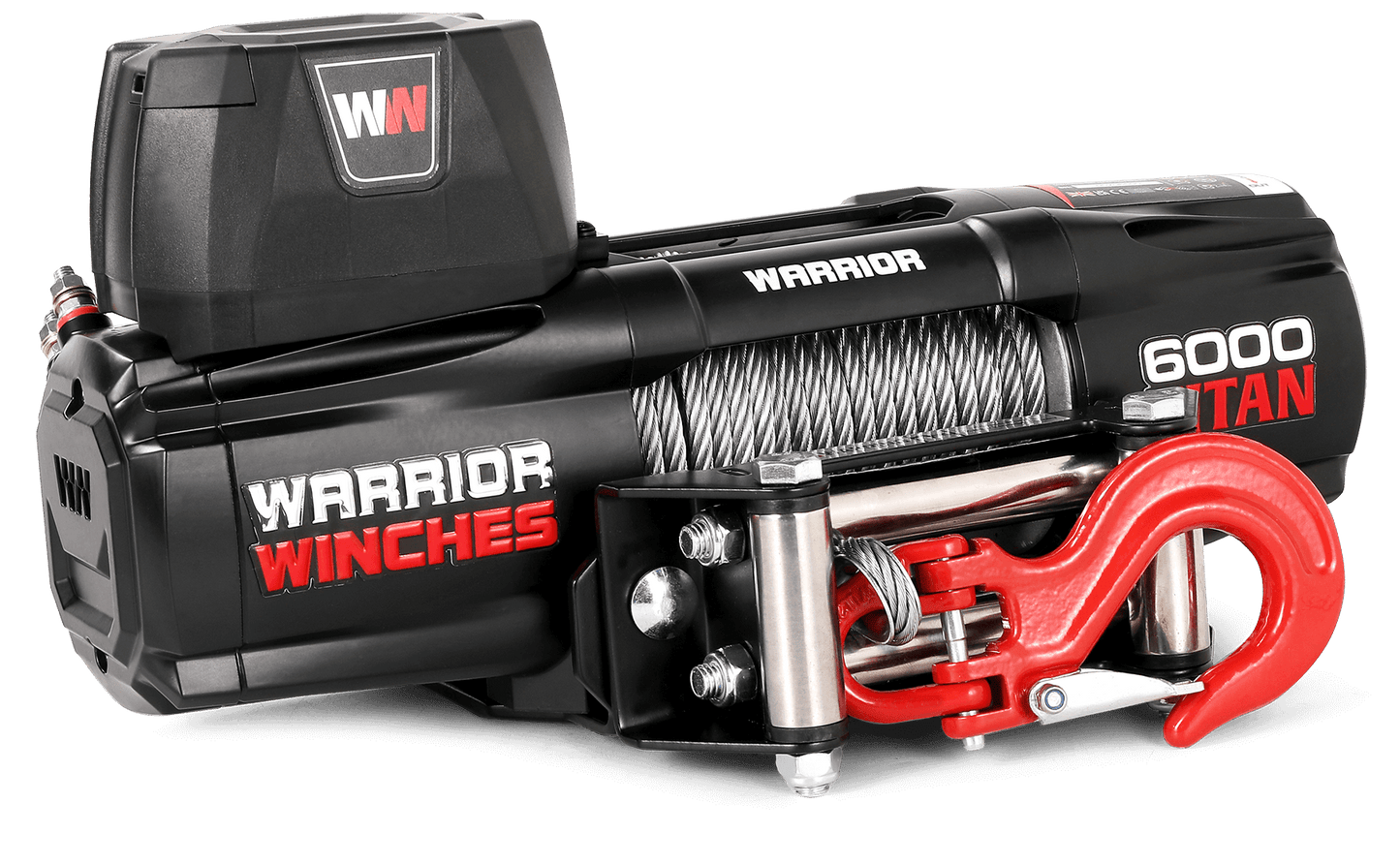 Titan 6,000lb 12v Electric Winch - Steel Rope