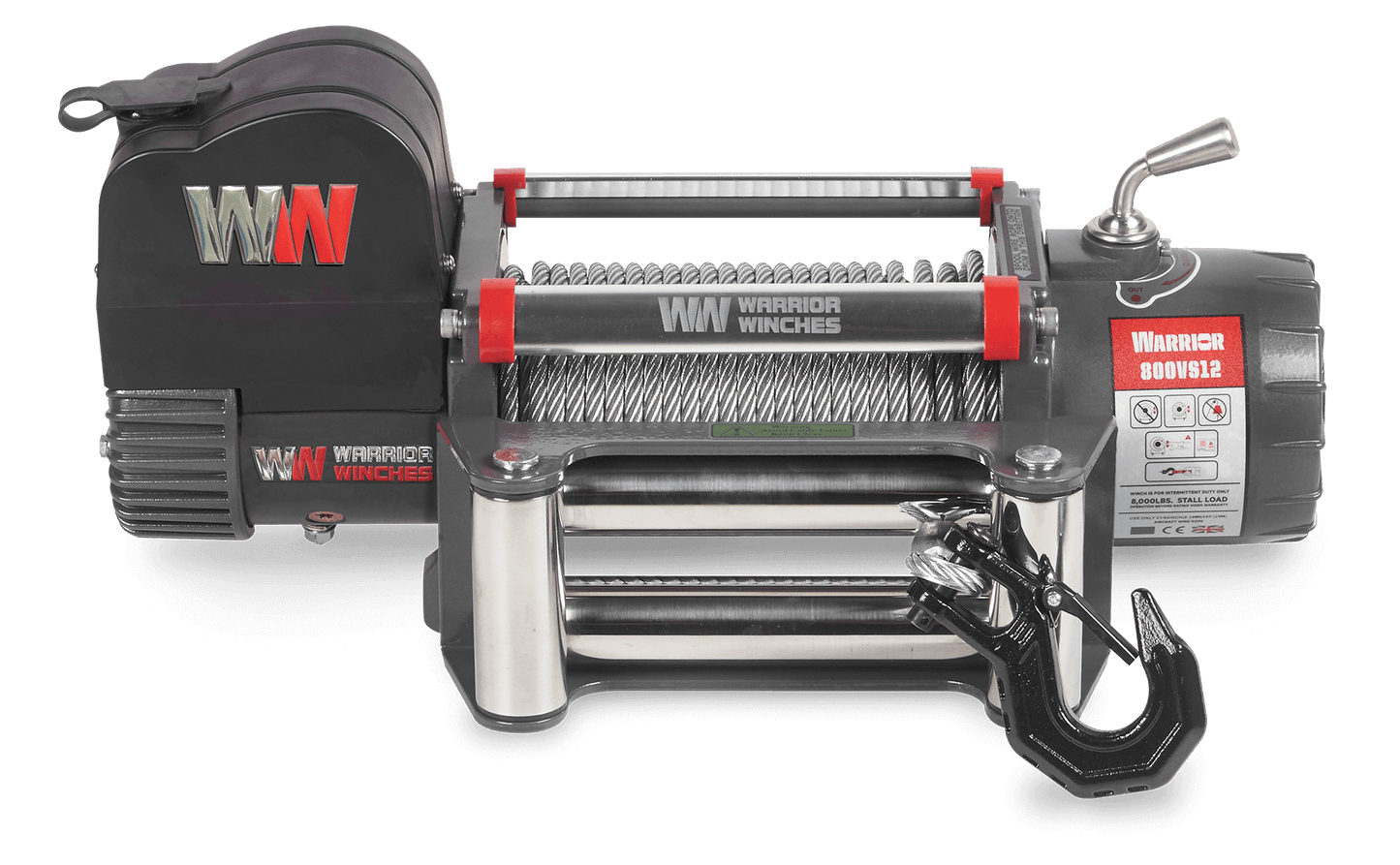 Samurai 8,000lb 12v Electric Winch - Steel Rope