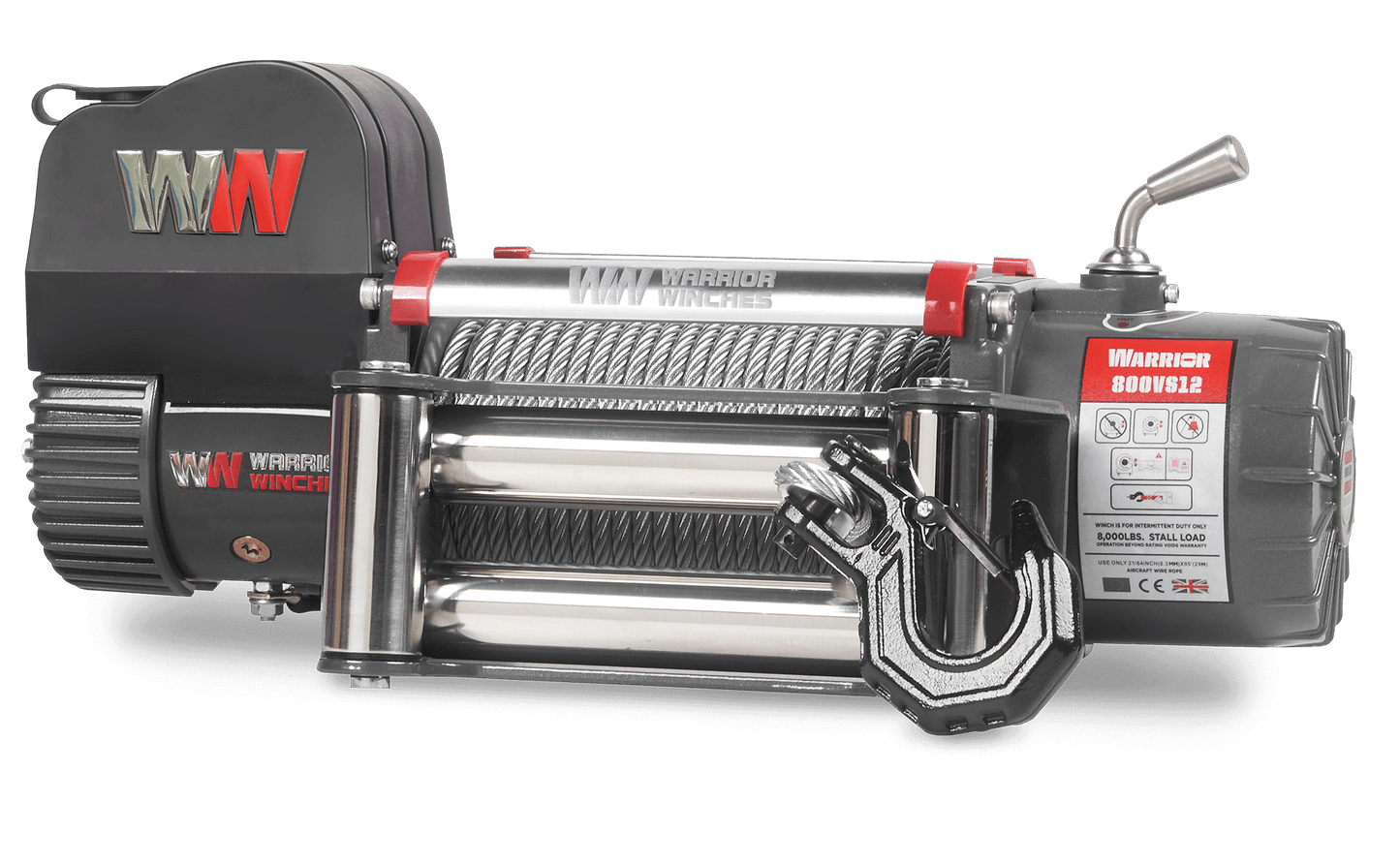 Samurai 8,000lb 12v Electric Winch - Steel Rope