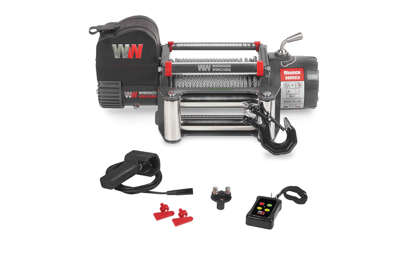 Samurai 8,000lb 12v Electric Winch - Steel Rope