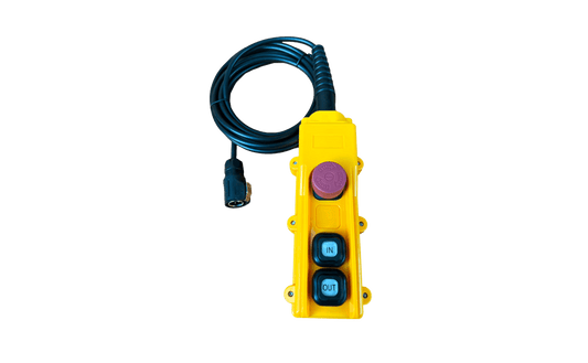 Hoist Remote - Wired - Plug & Play 4 Pin Plastic - With Stop Button