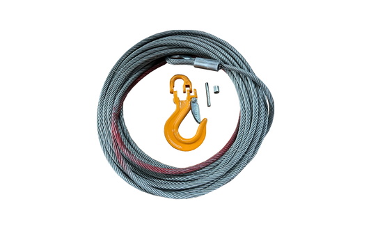 1/5" x 65.6' Steel Cable with Hook