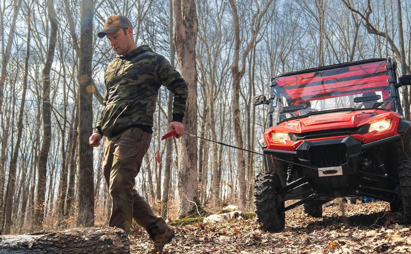 Stealth 3,500lb 12v Electric Winch - Steel Rope