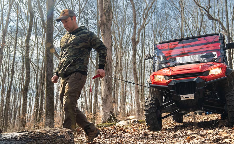 Stealth 4,500lb 12v Electric Winch - Steel Rope