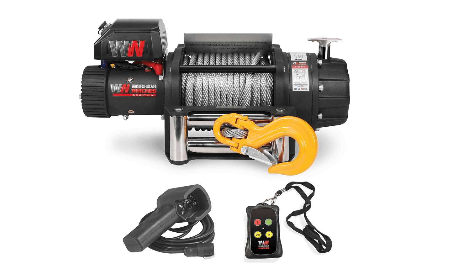 T1000 22000lb Electric Winch - 12v Steel Rope