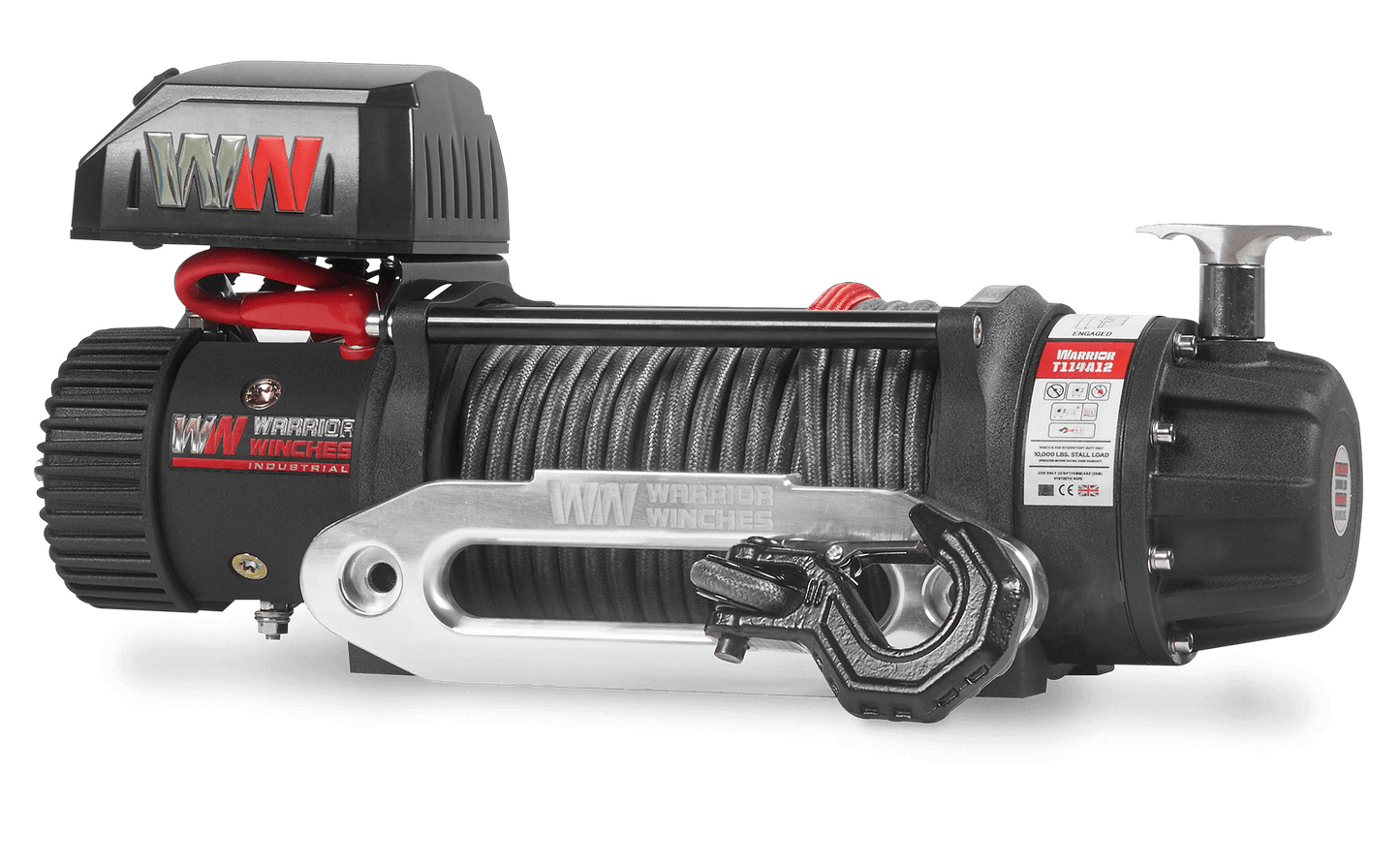 T1000 14500lb Electric Winch - 12v Synthetic Rope