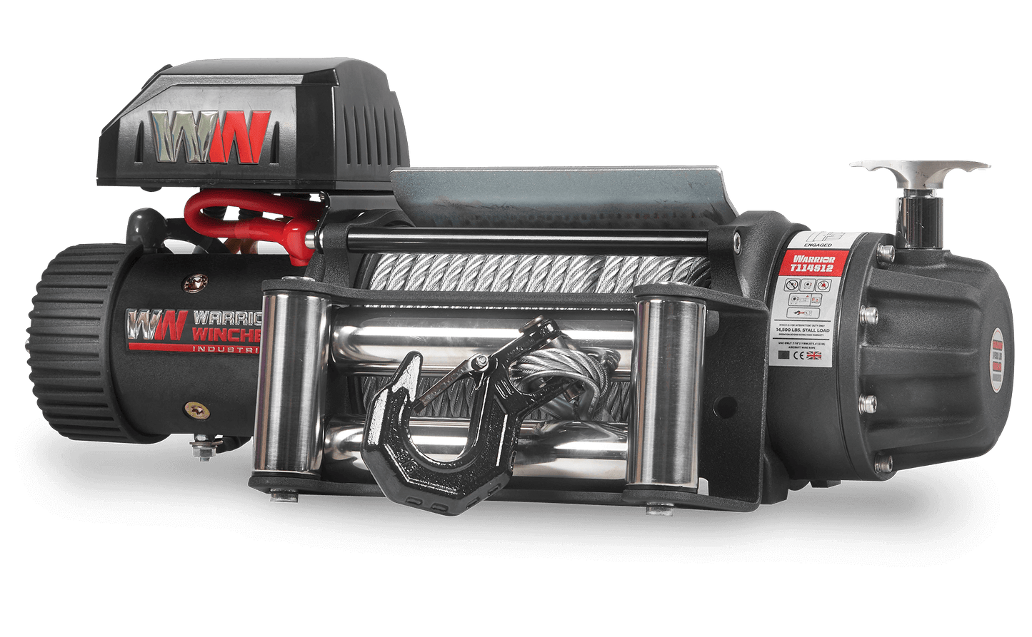 T1000 14500lb Electric Winch - 12v Steel Rope