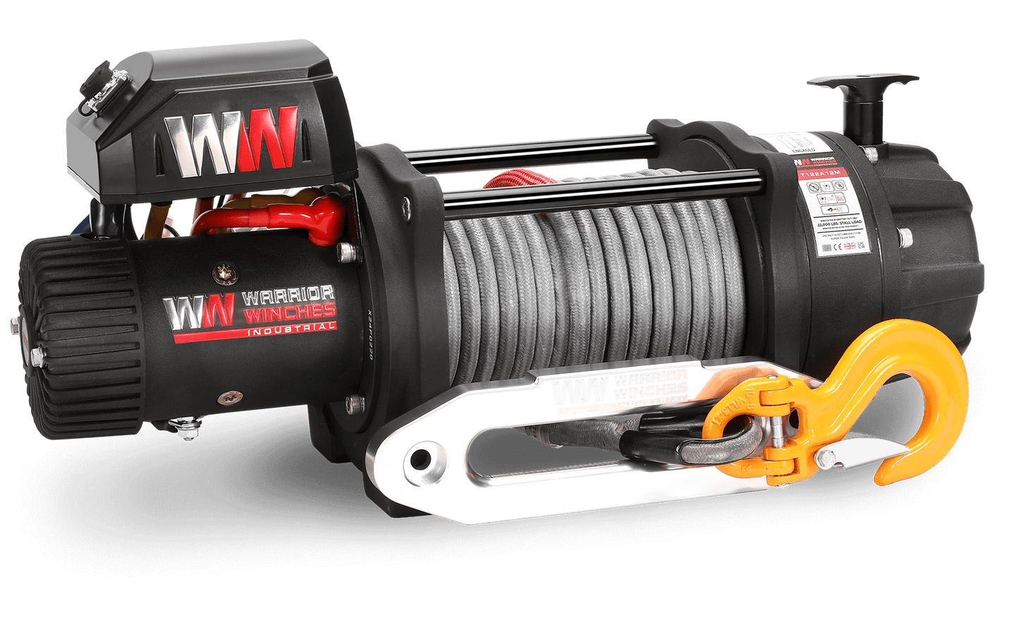 T1000 22000lb Electric Winch - 12v Synthetic Rope