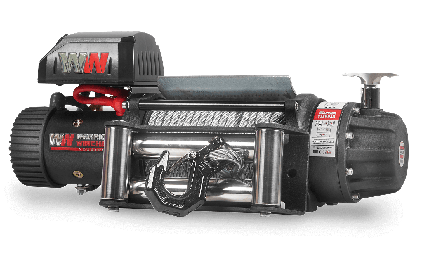 T1000 12500lb Electric Winch - 12v Steel Rope
