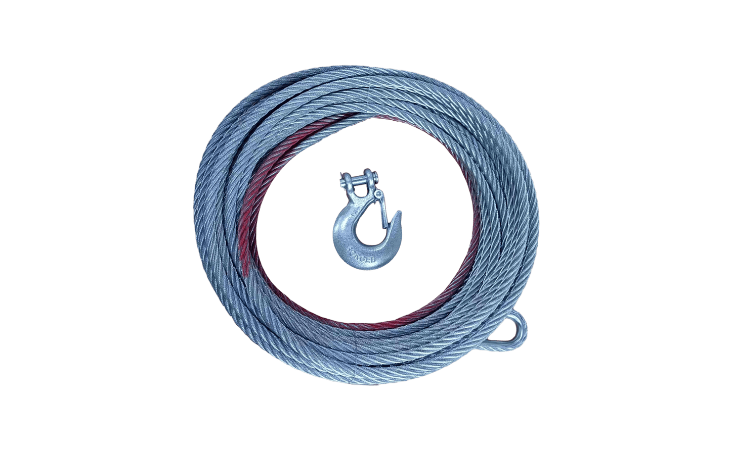 9/16" x 91.8' Steel Cable with Hook